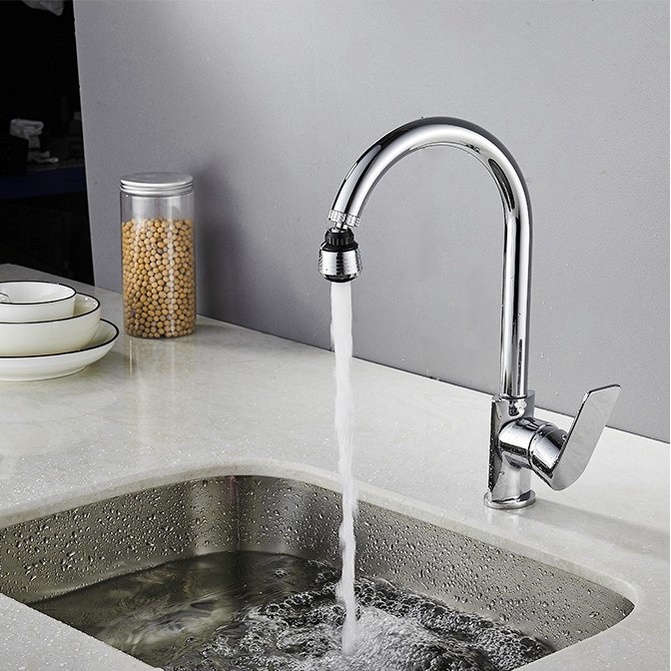 Swopply HL0353 Sambungan Kran Air Fleksibel Saringan Air Turbo Flex Faucet 360 Derajat Anti Splash Shower