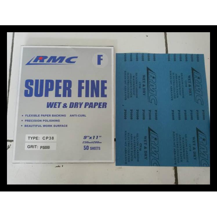 amplas RMC no.5000 / amplas RMC GRIT 5000 PER LEMBAR