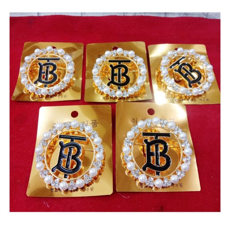 Bros Hijab Button Bros Dada - Bross Baju Peniti Jilbab Brooch Murah Model Logo BT Kekinian