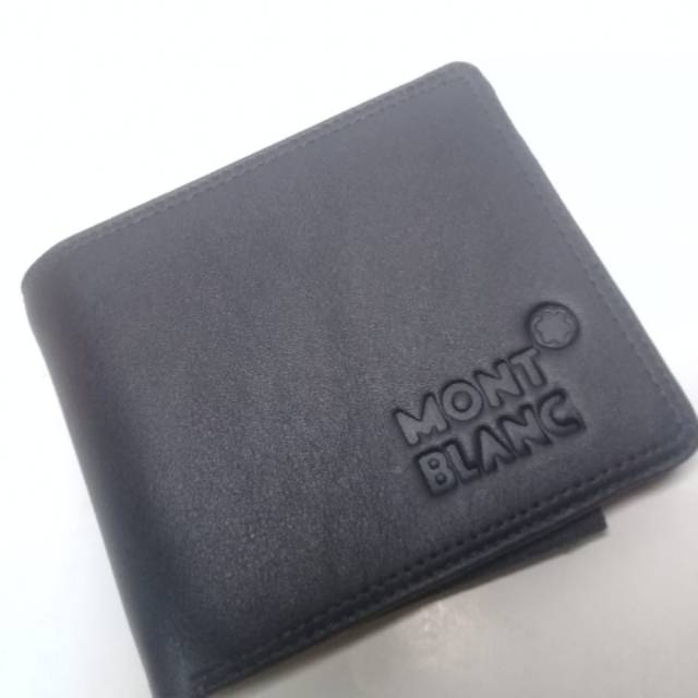 Fashion Pria Dompet Kulit  MB 3/4 Model Terbaru Kasual Formal - Black + Free BoX