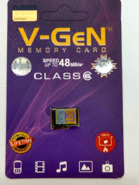 MICRO SD V-GEN MEMORY CARD VGEN 4GB 8GB 16GB 32GB 64GB 128GB MEMORI TURBO SERIES CLASS 10