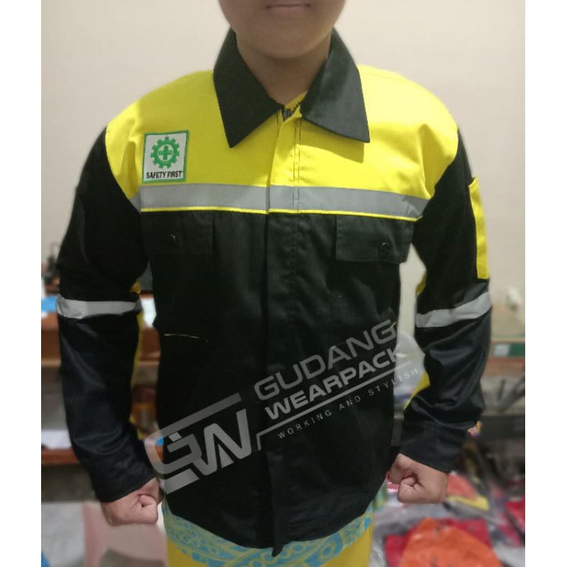 Gudang Wearpack - Baju Kerja Seragam Proyek Warna Hitam Kuning