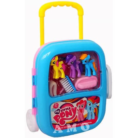 PROMO Permainan Seru ANak Edukasi Kebersihan Trolley Koper / CLEANING TROLLEY LITTLE PONY 3054/ Kado Hadiah Mainan Anak /koleksi Mainan Anak Murah 4 5 6 Tahun