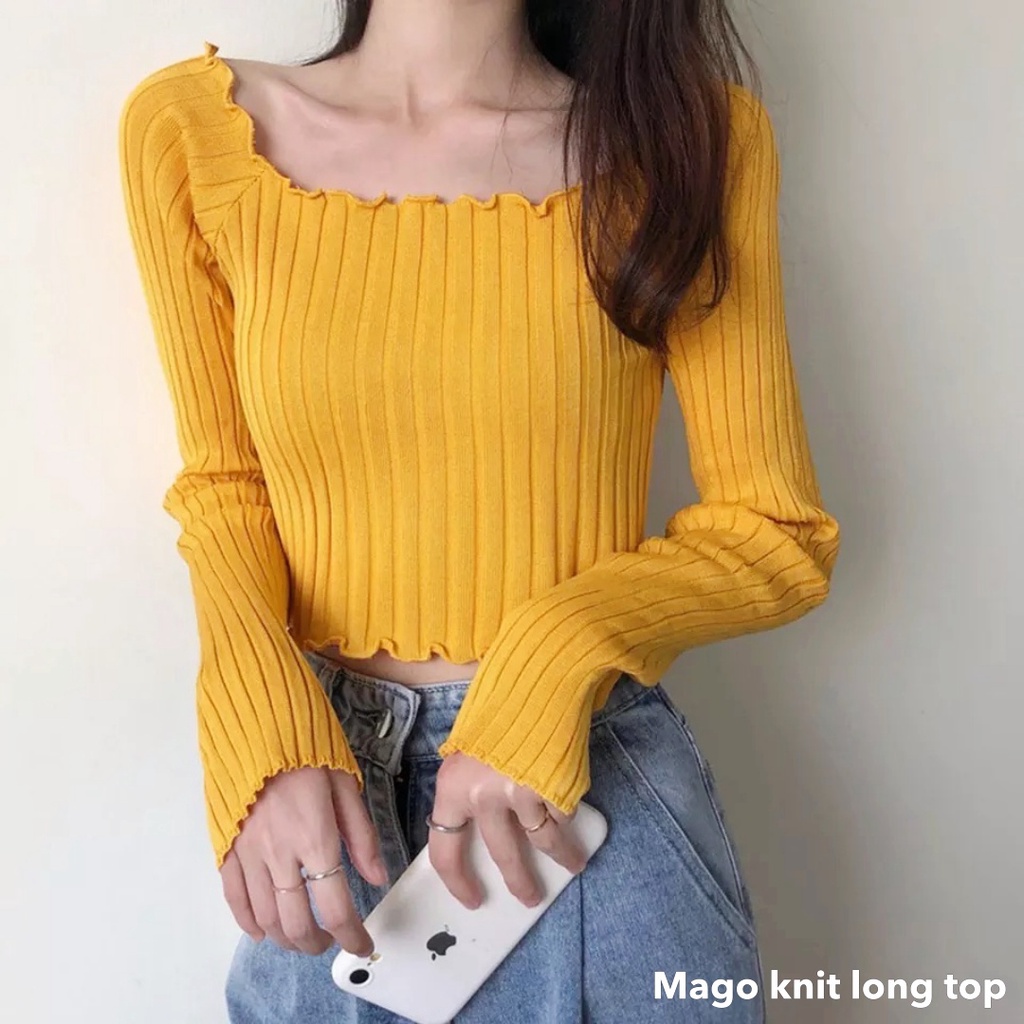 Mago knit long top - Thejanclothes