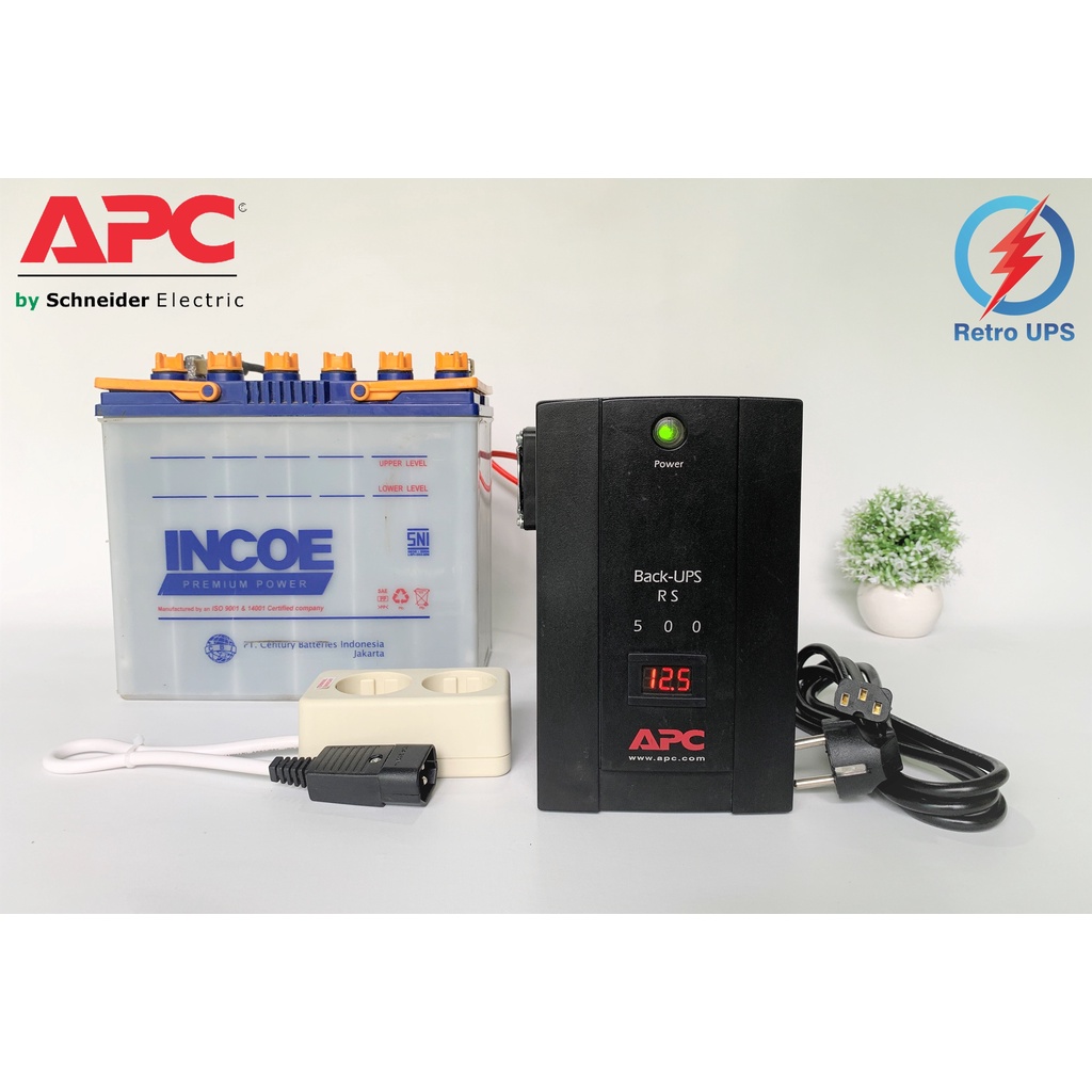 UPS Modif Aki Luar Power Inverter Otomatis APC RS500 Long Backup