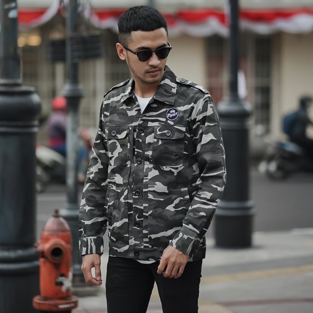 Jaket Pria Parka Loreng Premium Jaket Pria Terbaru