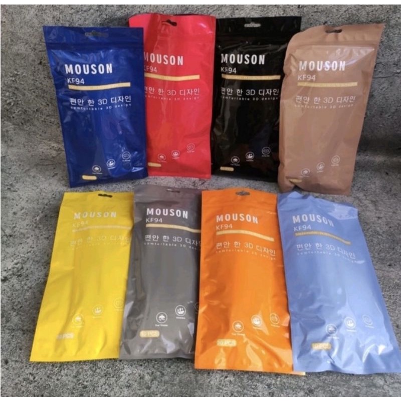 Masker Mouson KF94 warna pink (pcs)