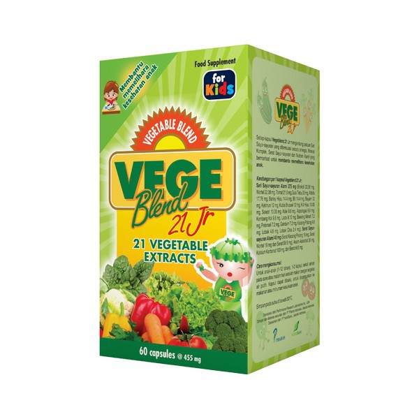 VegeBlend 21 Jr 60 Kapsul, Suplemen Anak