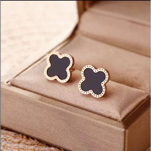 Anting titanium tindik putih rosegold minimalis lapis emas