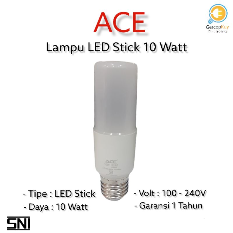 Lampu LED Stick ACE 10 Watt PUTIH 227