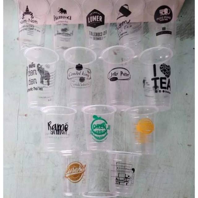 Paket 1000 pcs sablon cup custom untuk usaha minuman