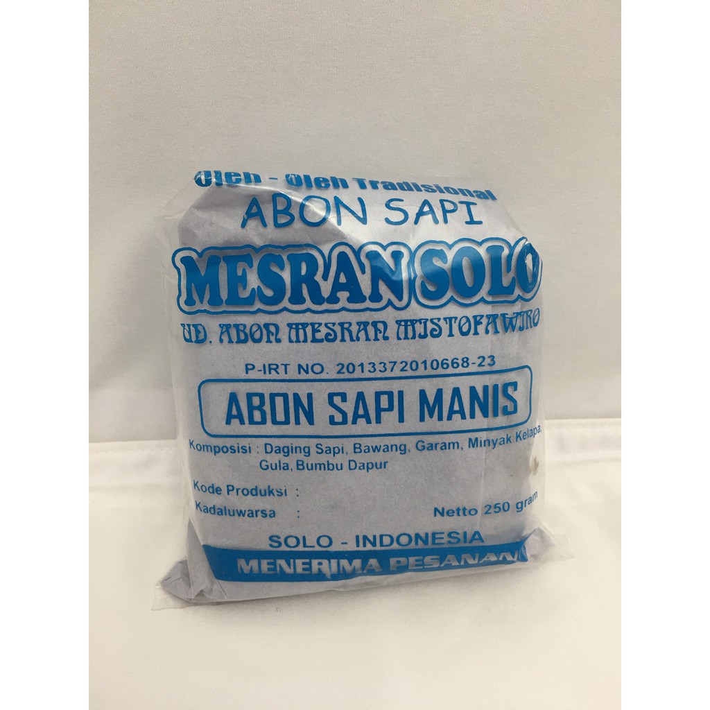

Mesran Solo Abon Sapi