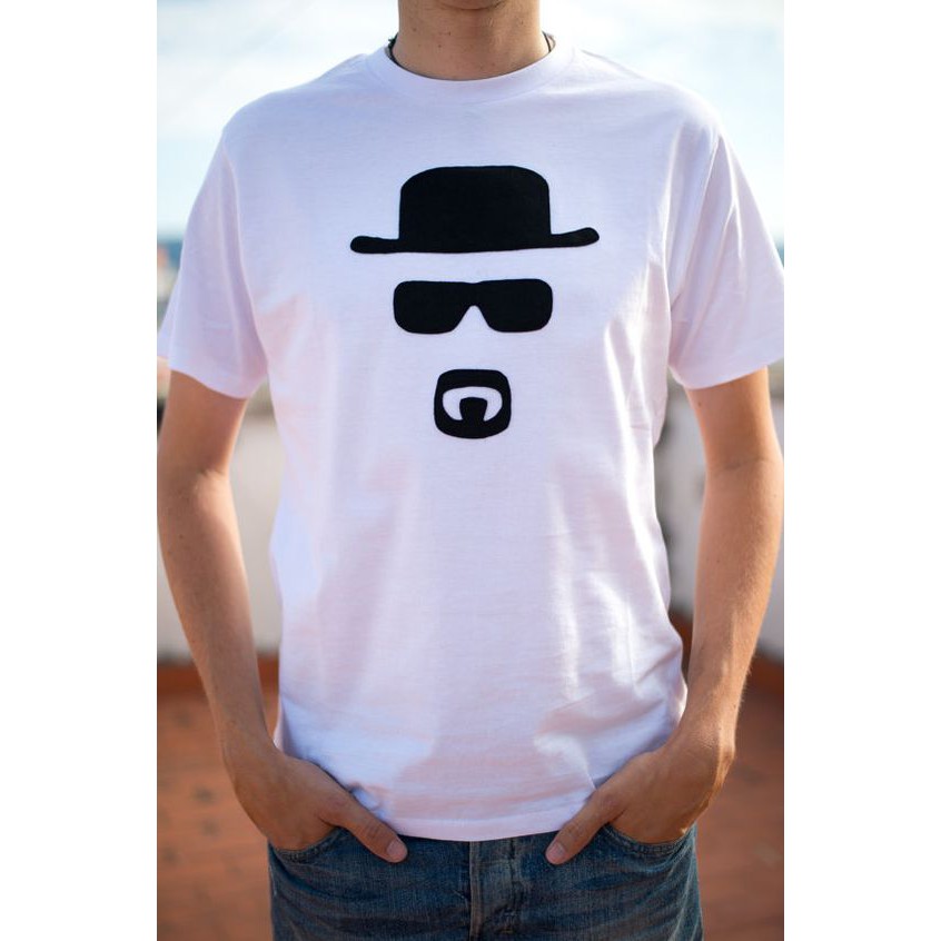 BAJU KAOS PRIA DISTRO SURFING TOPI HITAM BIG SIZE WARNA PUTIH