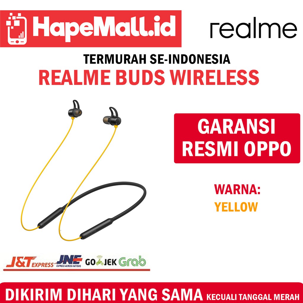 REALME BUDS WIRELESS GARANSI RESMI TERMURAH