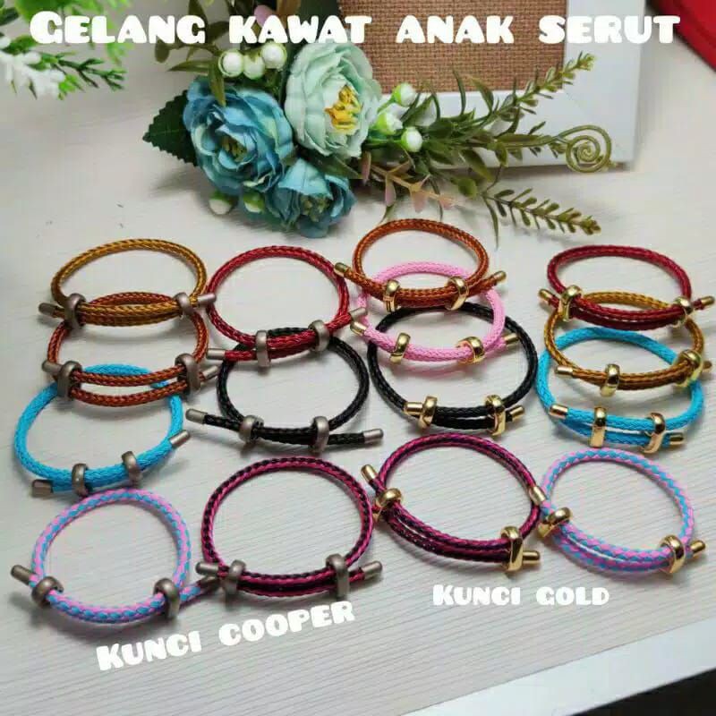 Gelang Tali Kawat Serut Gelang Anak Anak