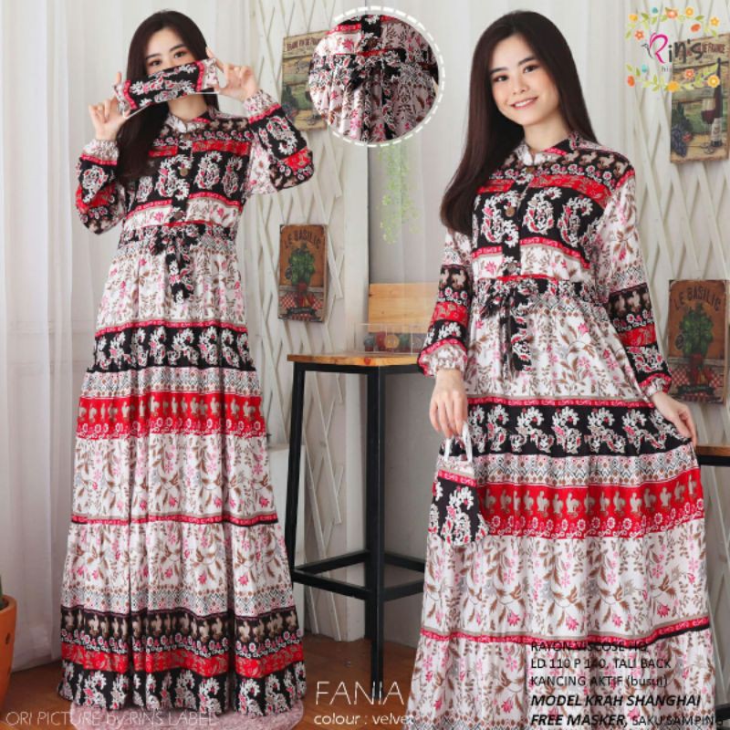 GAMIS RINS HIJAB / GAMIS FANIA / GAMIS RAYON