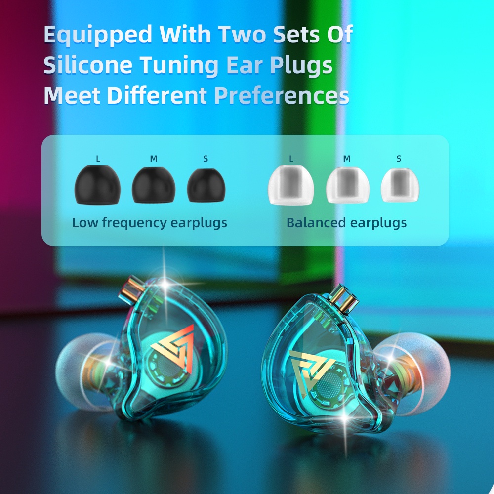 QKZ AK6 PLUS HiFi Earphone Detachable Cable Heavy Bass WITH MIC