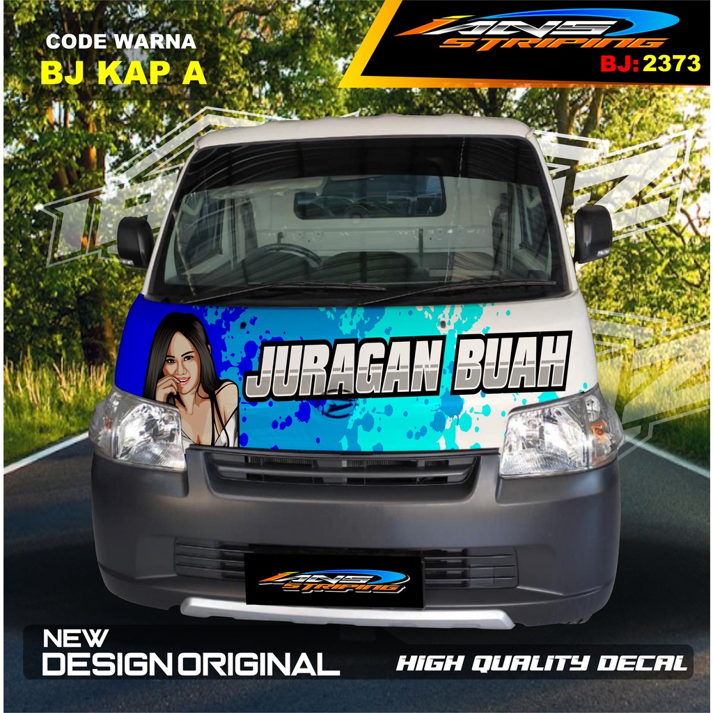 STICKER KAP KABIN DEPAN MOBIL GRANMAX PICK UP / VARIASI STIKER KABIN DEPAN PICK UP / DECAL STIKER KABIN CARRY PICK UP L300 DLL