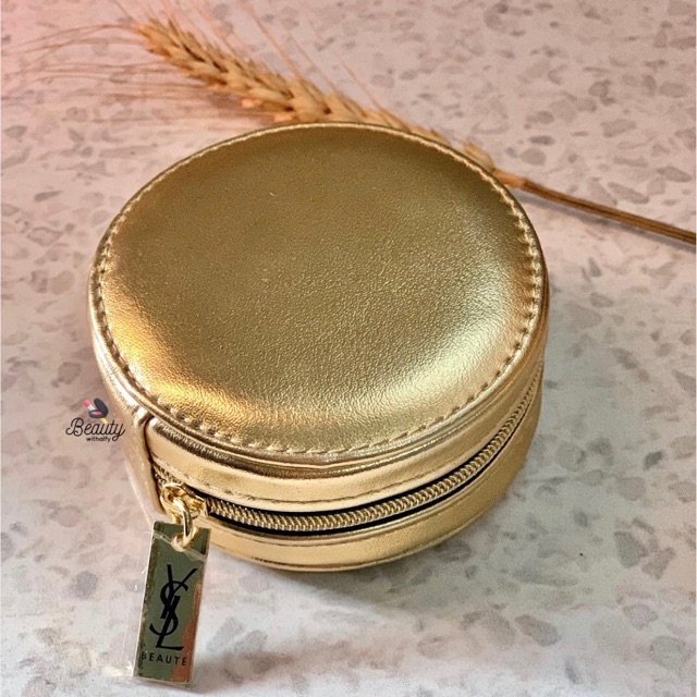 YSL pouch coin/tempat cushion gold