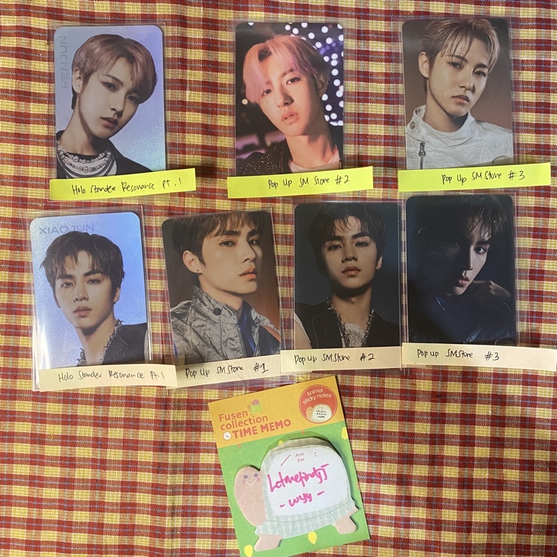 PC Photocard Hologram Resonance Pt.1 Pop Up SM Store Xiaojun Renjun