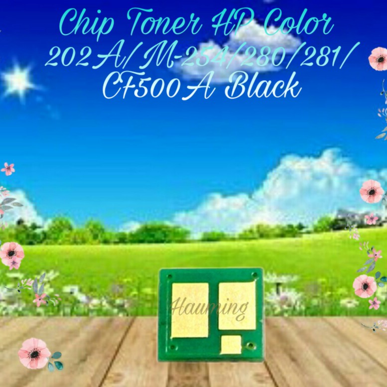 Chip Toner HP 202A M254 M254dw M280 M280nw M281 M281dw M281fdw M281cdw CF500A Black