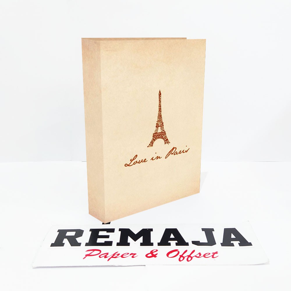 

Pocket book/Notebook Hardcover PARIS COKLAT Uk A6 & A5 / buku tulis catatan notes