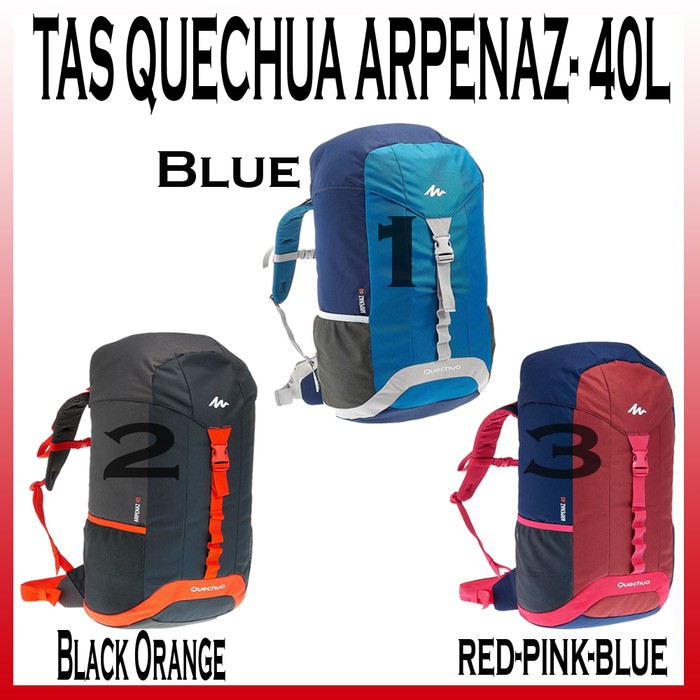HOT SALE TAS PRIA QUECHUA ARPENAZ 40L - ORIGINAL QUECHUA 40L - TAS HIKING MURAH TERLARIS