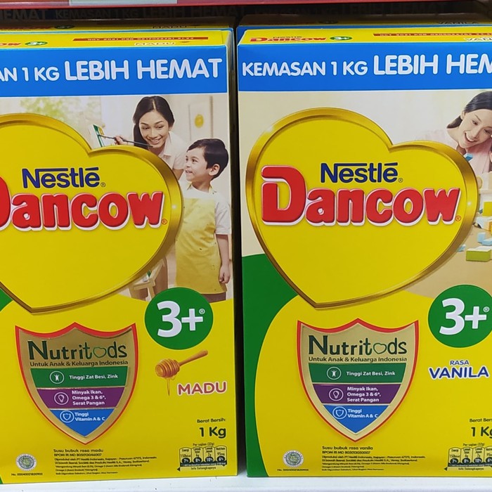 

Susu Formula Dancow 3+ Kemasan Hemat 1kg 2 varian rasa Madu Vanilla