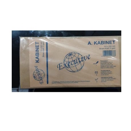 

Amplop Coklat Kabinet Executive isi 100