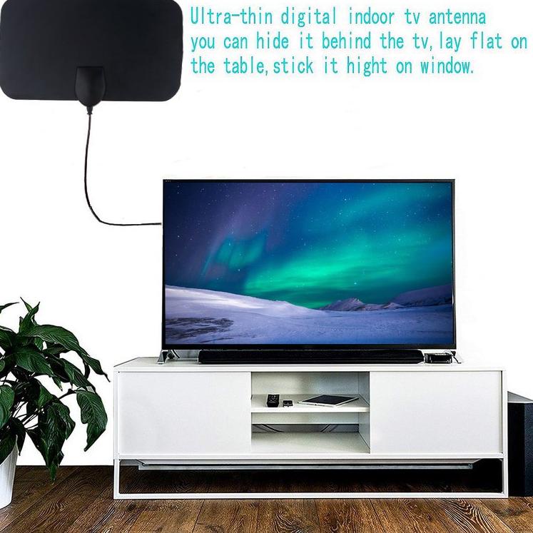 RS925 Taffware Antena HD Clear Vision 4K Antena TV Dalam yang Bagus Antena TV LED Indoor Antenna TV Tembok Flash Sale