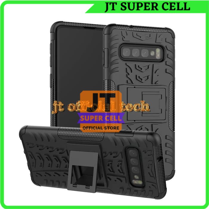 XPHASE CASE SAMSUNG S10 S10E S10 PLUS HYBRID CASE CASING ARMOR CASING STANDING CASING ROBOT HITAM