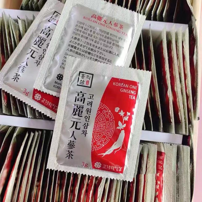 [Ready stock] 10pcs Korean One Red Ginseng Tea Korea 3 gr