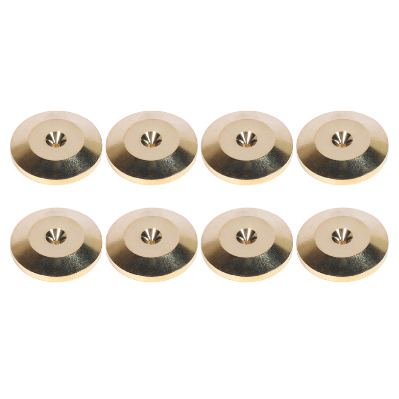 Btsg 8pcs Pad Speaker Universal Bahan Aluminum Alloy Ukuran 25x5mm