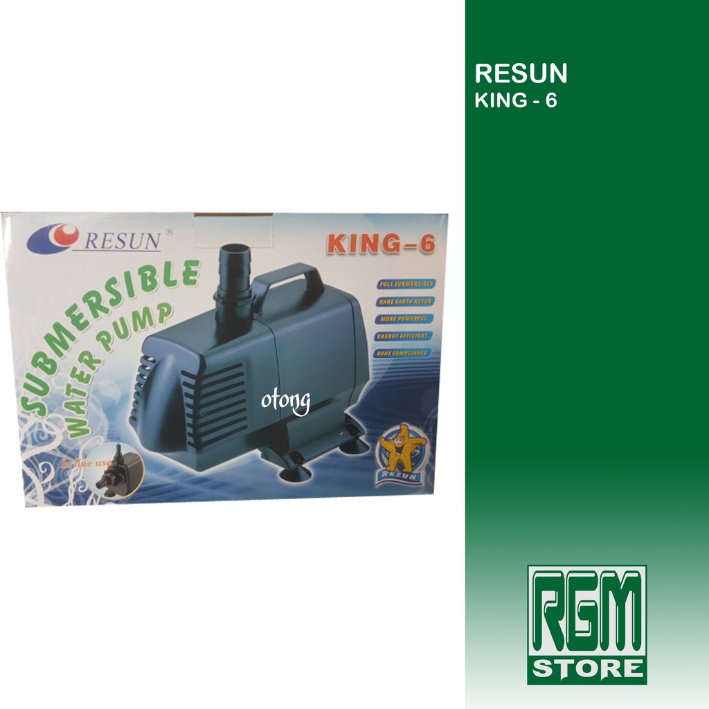 RESUN KING - 6 KING6 Pompa Air Celup Pompa Kolam Aquarium Hidroponik