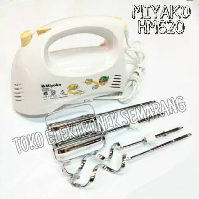 HAND MIXER / MIXER TANGAN / PENGADUK ADONAN / KUE MIYAKO HM 620 MURAH  GARANSI RESMI