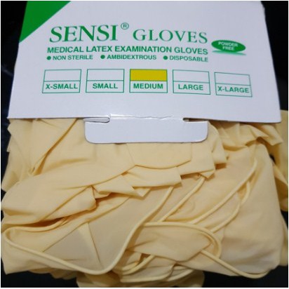 Sensi handgloves Latex Free Powdered