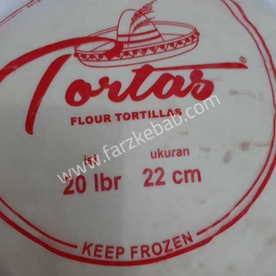 

Roti Tortilla Kebab diameter dua puluh dua cm / Roti Kebab