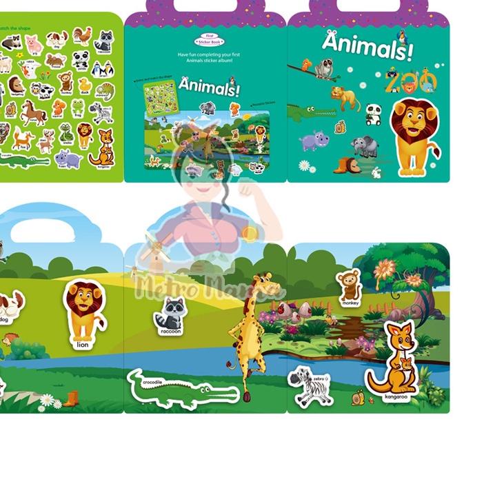 

Flash Sale Buku Stiker Anak dan Aktivitas Menempel Waterproof / Reusable Stiker Book Album Edition