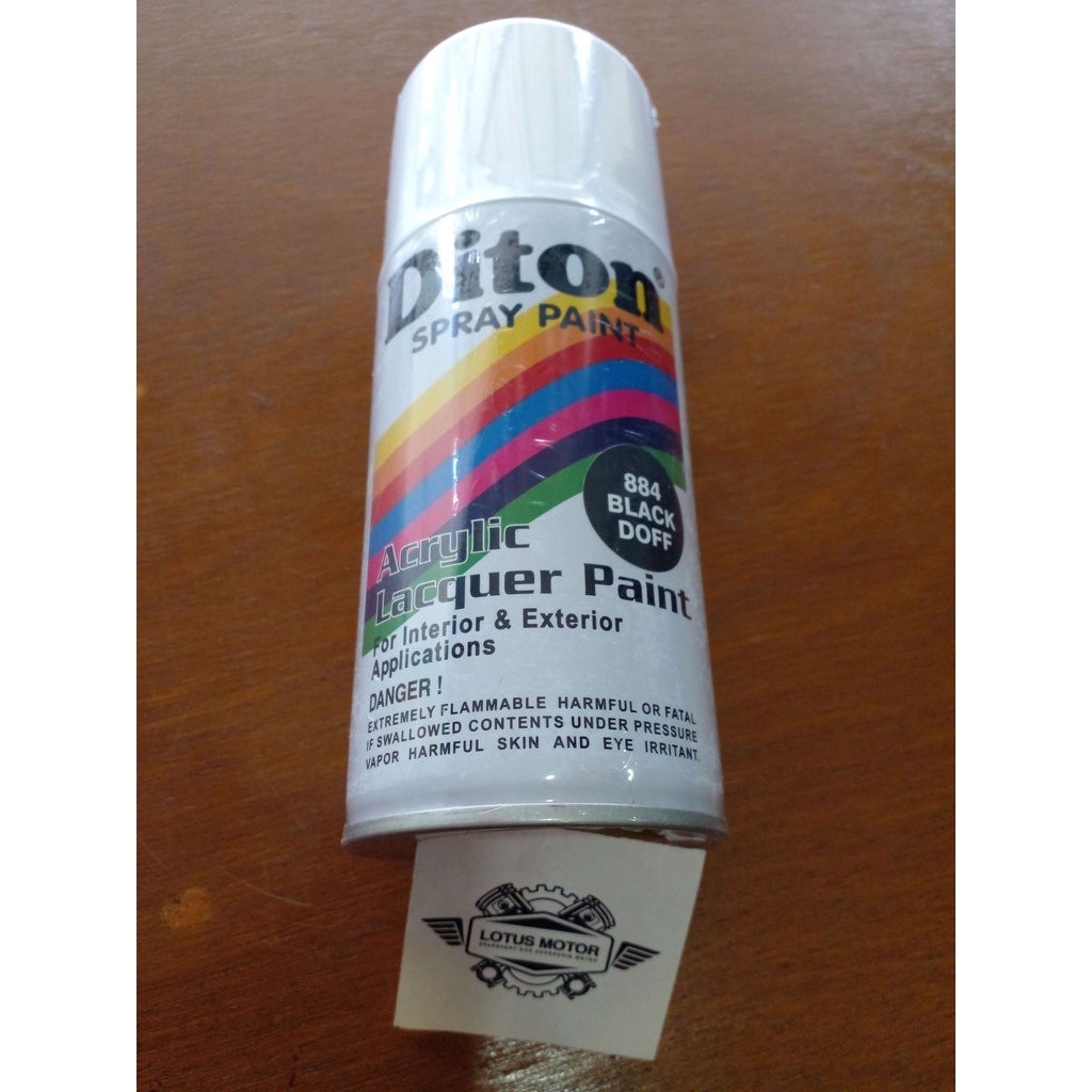 CAT SEMPROT PYLOX BLACK DOFF / HITAM DOFF 884 DITON 300ML