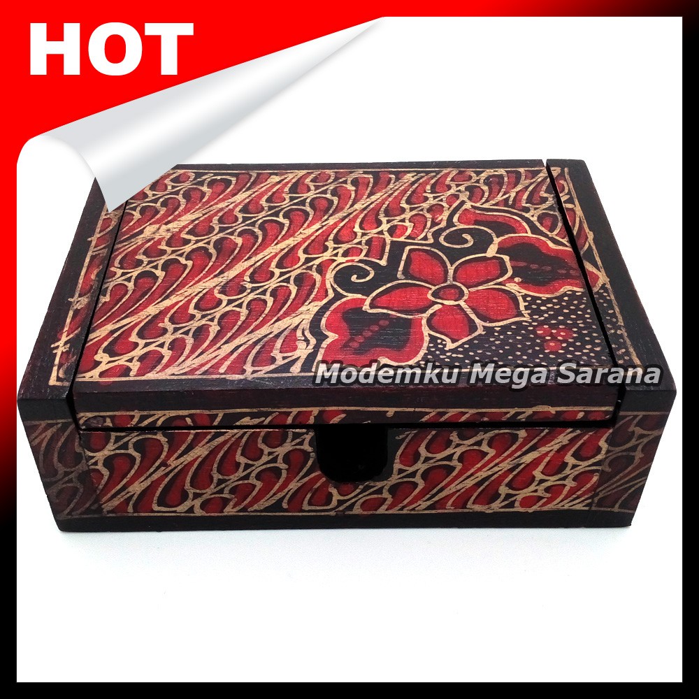 Box Kotak tempat kartu nama batik KN01