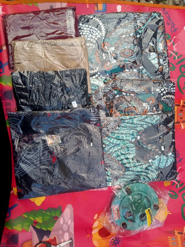 Asifa Batik Hrb026 Kenongo Kemeja Tosca Pekalongan Padi M L Xl Sogan Tulis Halus Kemeja Batik