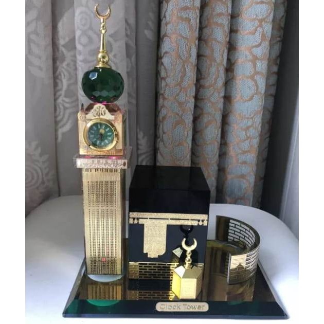 Promo Kristal Miniatur kabah Menara Jam Mekah  tower ( MH G0240 )