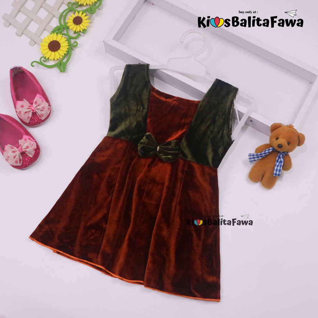 (0-6 Bulan) Dress Clairine Blurdru New Born / Dres Anak Perempuan Pakaian Bayi Yukensi Baju Motif