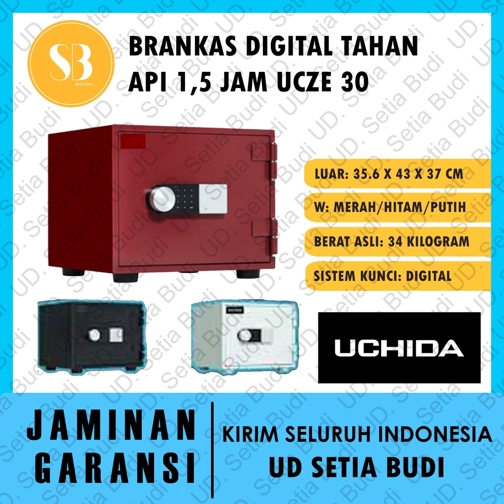 Brankas Digital Tahan Api Uchida UCZE 30