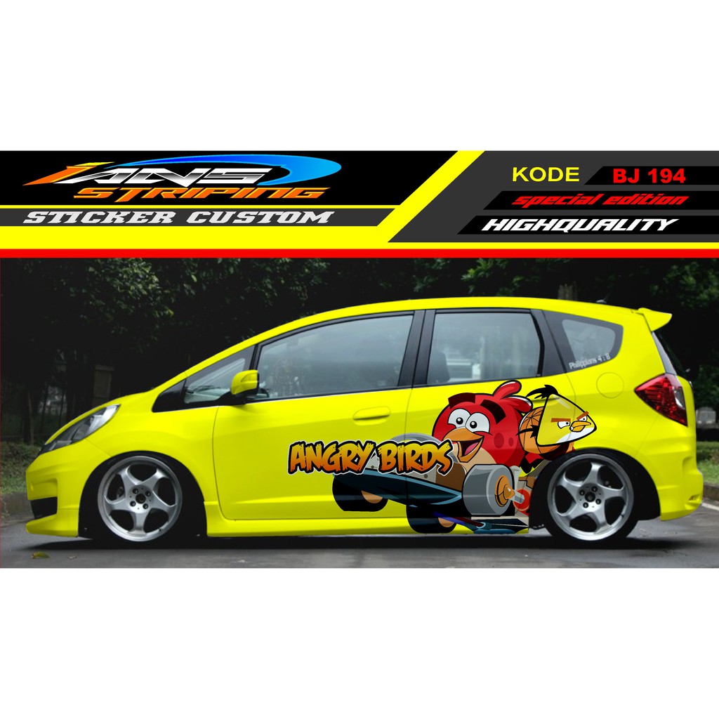 STICKER DECAL MOBIL JAZZ / VARIASI STIKER MOBIL / DECAL STICKER MOBIL / STIKER HONDA JAZZ