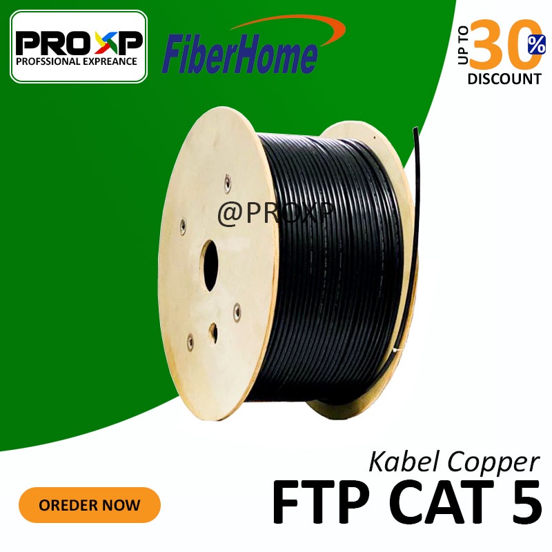 PROXP FiberHome STP FTP Cat 5 24AWG Copper - Jaket PE - Outdoor