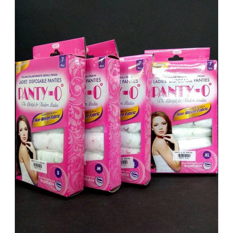 PANTY O CELANA  DALAM  KERTAS  WANITA ISI 7 COCOK BUAT 
