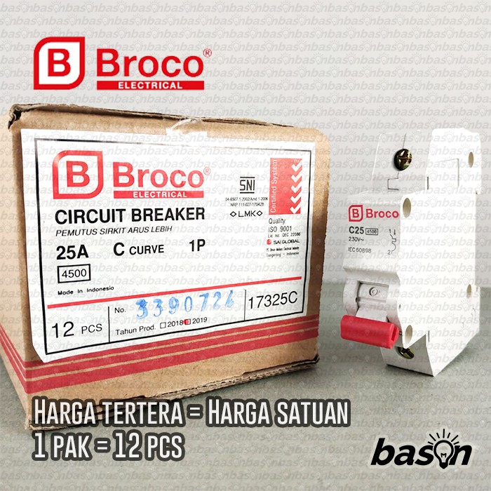 BROCO MCB 25A - 1P 17325C