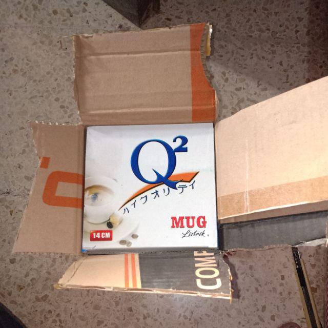 Q2 8014 Mug Elektrik 14 Cm / 1.4 Lt  Mug Listrik  Electric Heating Cup - Mug Teko Piknik / Traveling