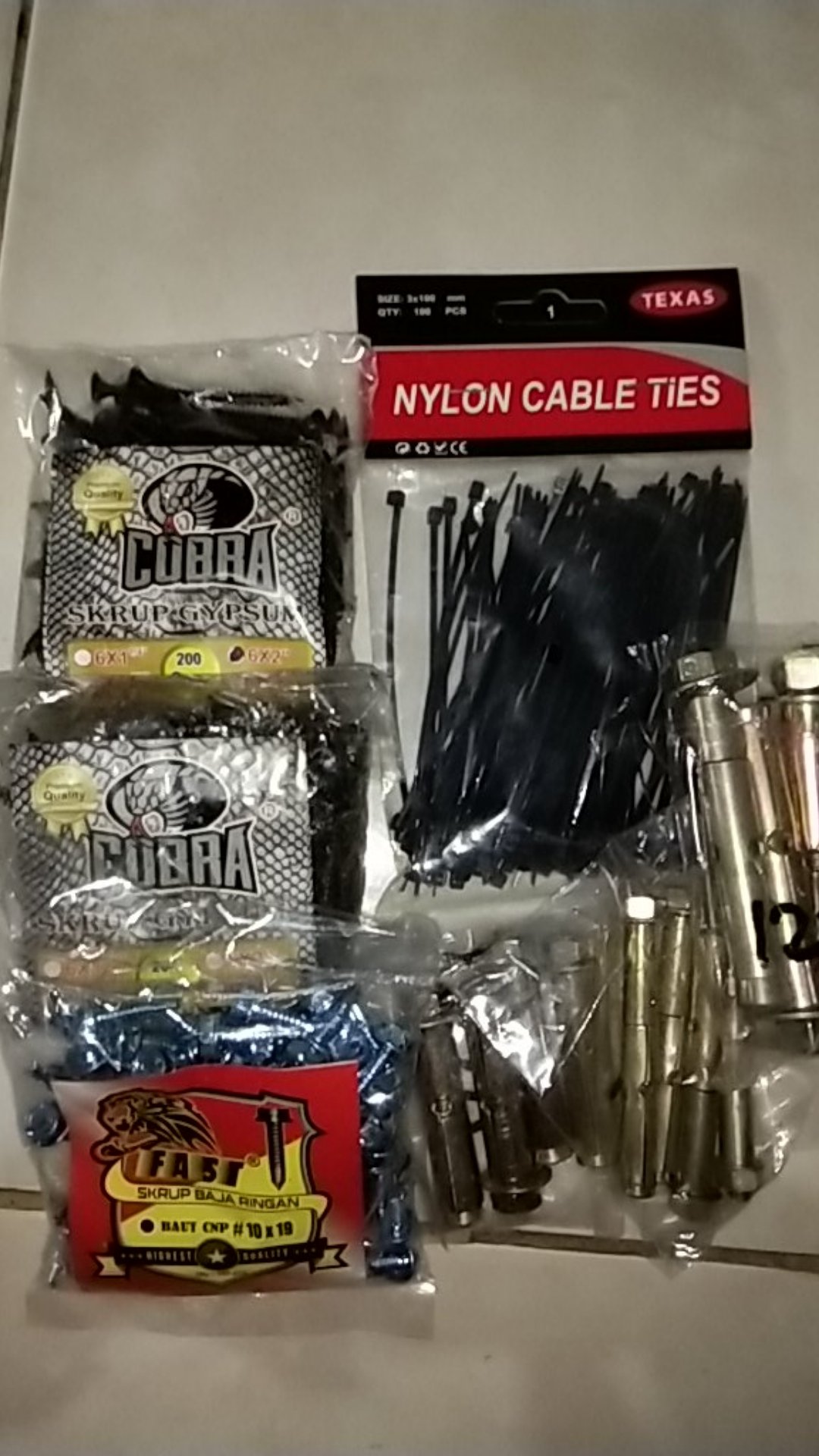 Dynabolt / Dinabol / Baut Beton # M12x75 Per Pcs